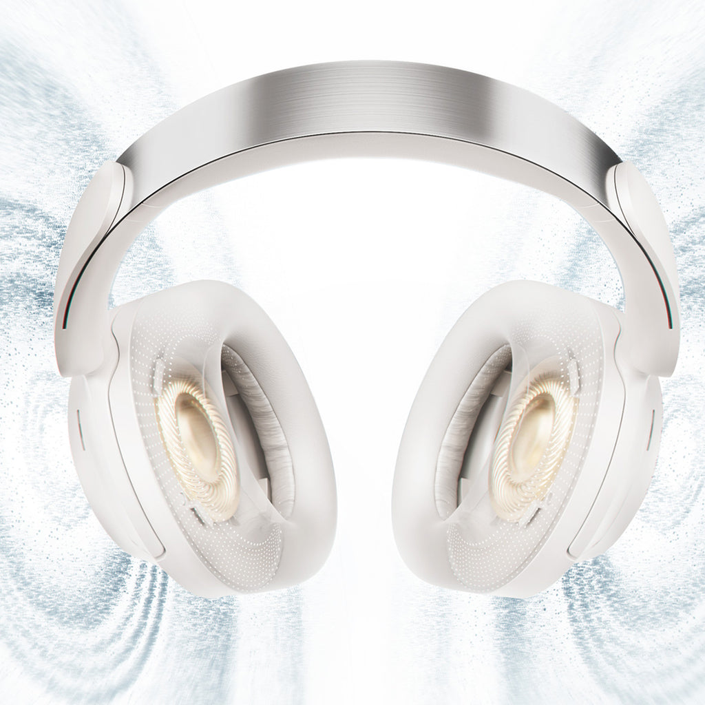 QCY H3S belaidės ant ausų ausinės su LDAC ir ANC triukšmo slopinimu – balta -- Headphones