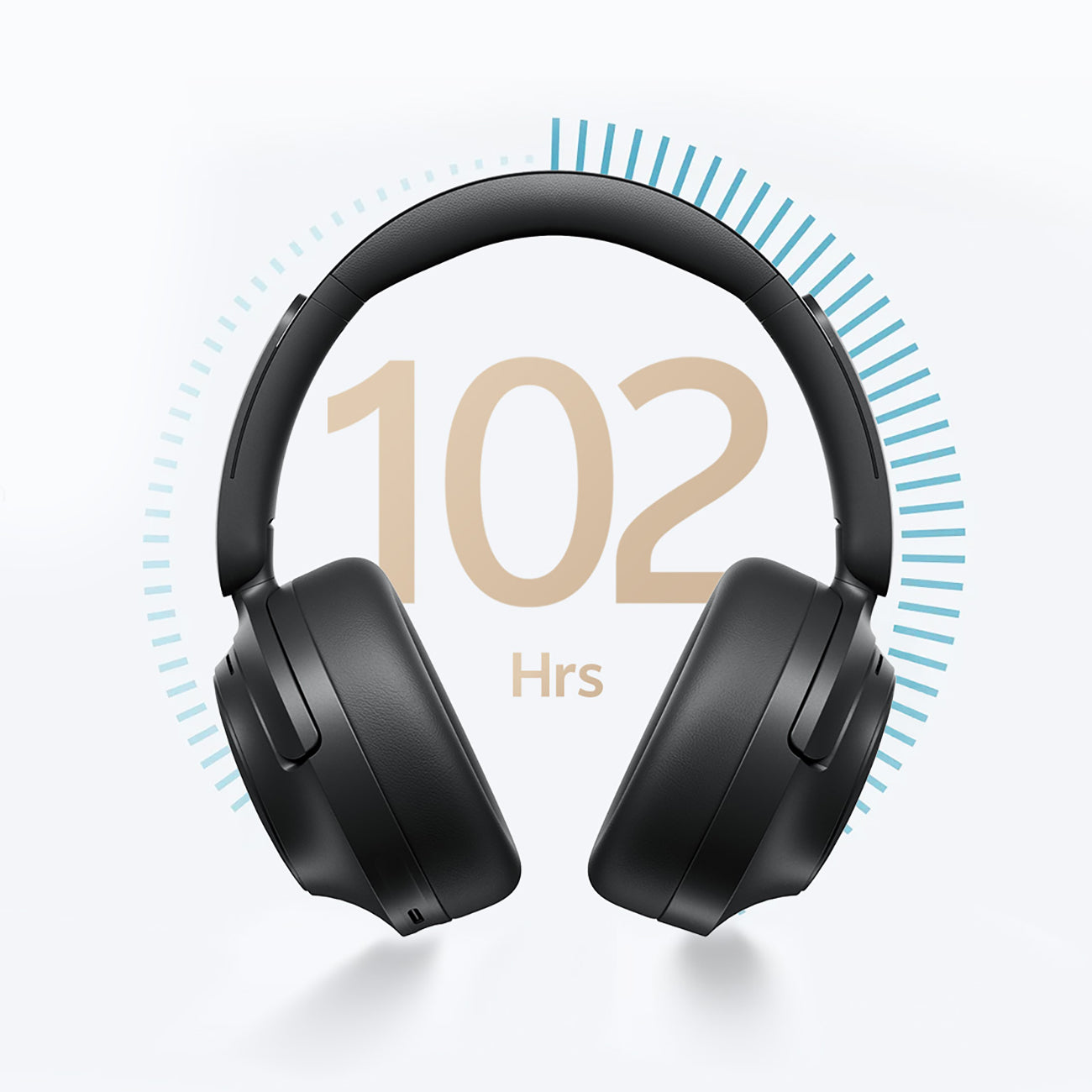 QCY H3S belaidės ant ausų ausinės su LDAC ir ANC triukšmo slopinimu – juoda -- Headphones