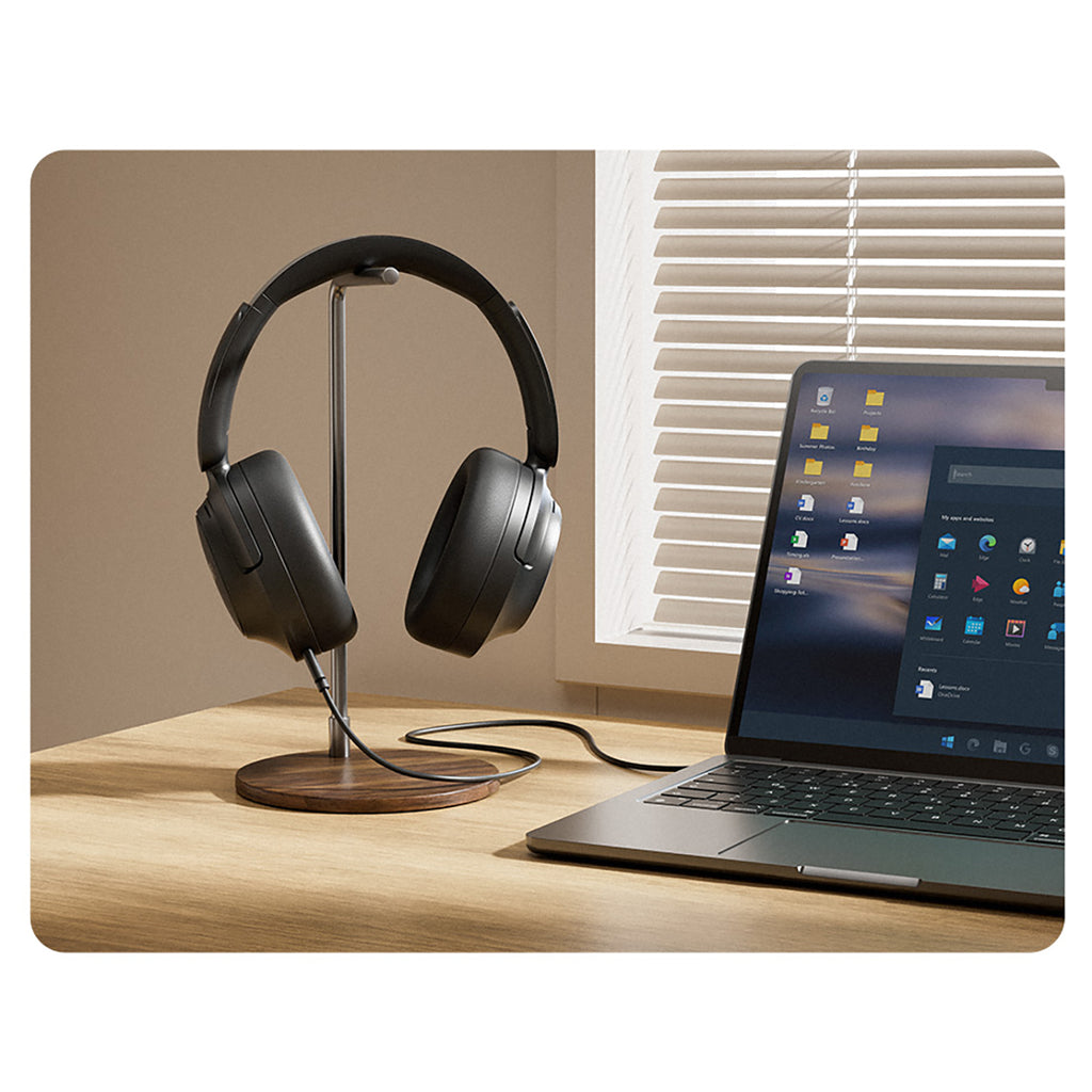 QCY H3S belaidės ant ausų ausinės su LDAC ir ANC triukšmo slopinimu – juoda -- Headphones