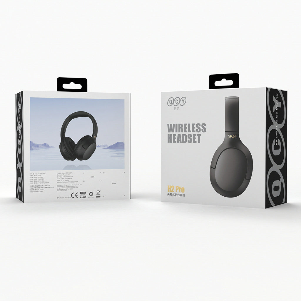 QCY H2-Pro Belaidžiai Ant Ausies Ausinės su ENC Funkcija - Juoda -- Headphones