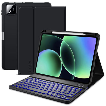 Tech-Protect SC Pen + klaviatūra dėklas skirtas Xiaomi Pad 11.2" 7 / 7 Pro / 8 / 8 Pro - juoda -- Xiaomi Pad 11.2