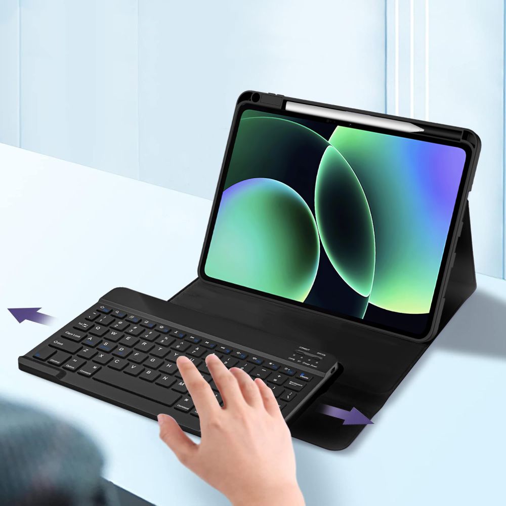 Tech-Protect SC Pen + klaviatūra dėklas skirtas Xiaomi Pad 11.2" 7 / 7 Pro / 8 / 8 Pro - juoda -- Xiaomi Pad 11.2