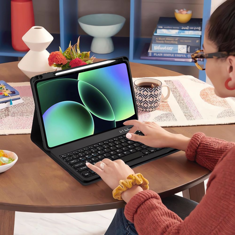 Tech-Protect SC Pen + klaviatūra dėklas skirtas Xiaomi Pad 11.2" 7 / 7 Pro / 8 / 8 Pro - juoda -- Xiaomi Pad 11.2