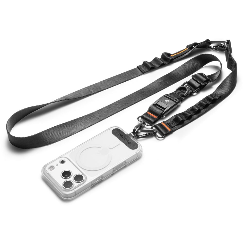 Spigen DA30M Stap Crossbody telefono dirželis - juodas