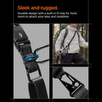 Spigen DA30M Stap Crossbody telefono dirželis - juodas