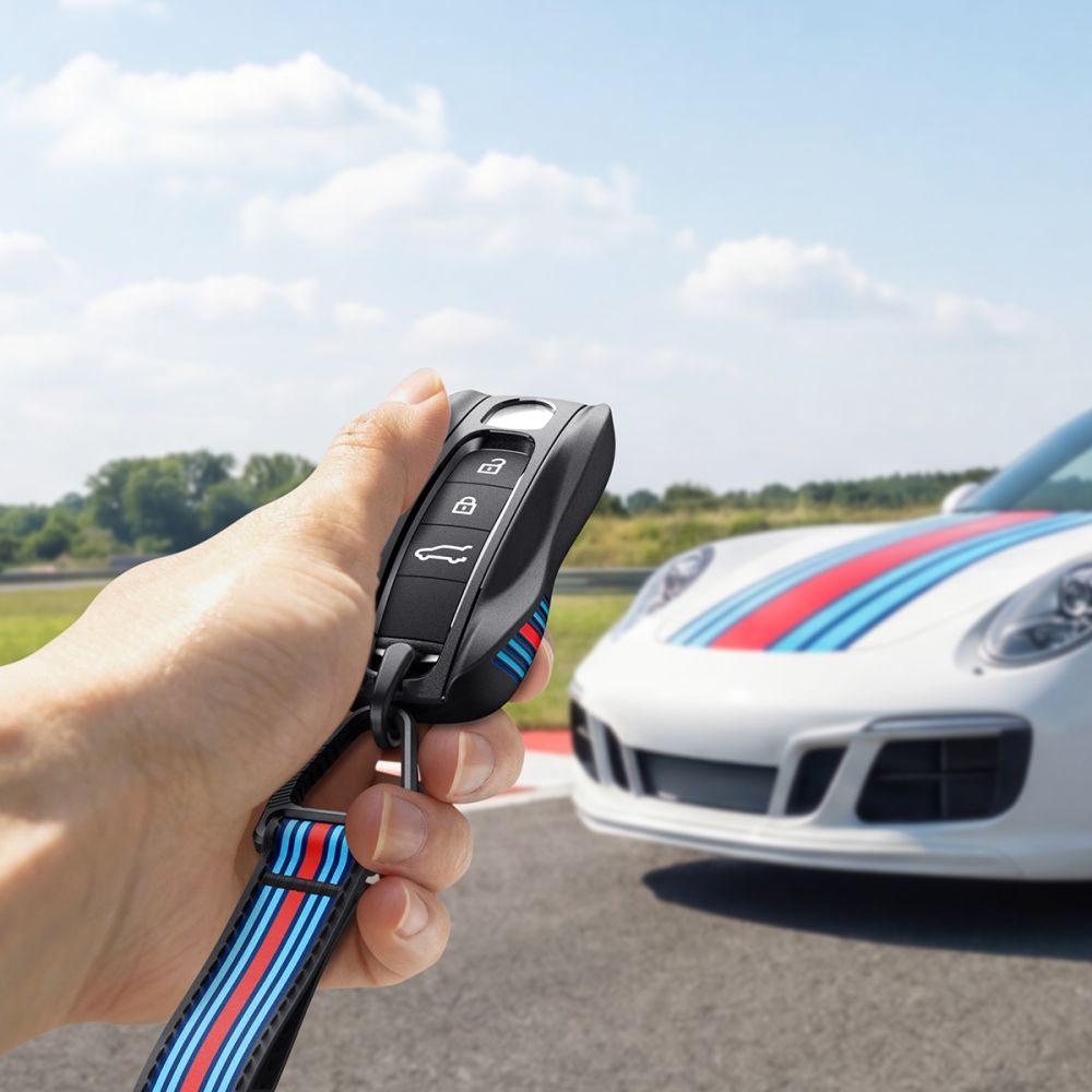 Spigen Porsche Key Fob dėklas PK100 automobilio raktams - juoda -- Cell phone cases and covers