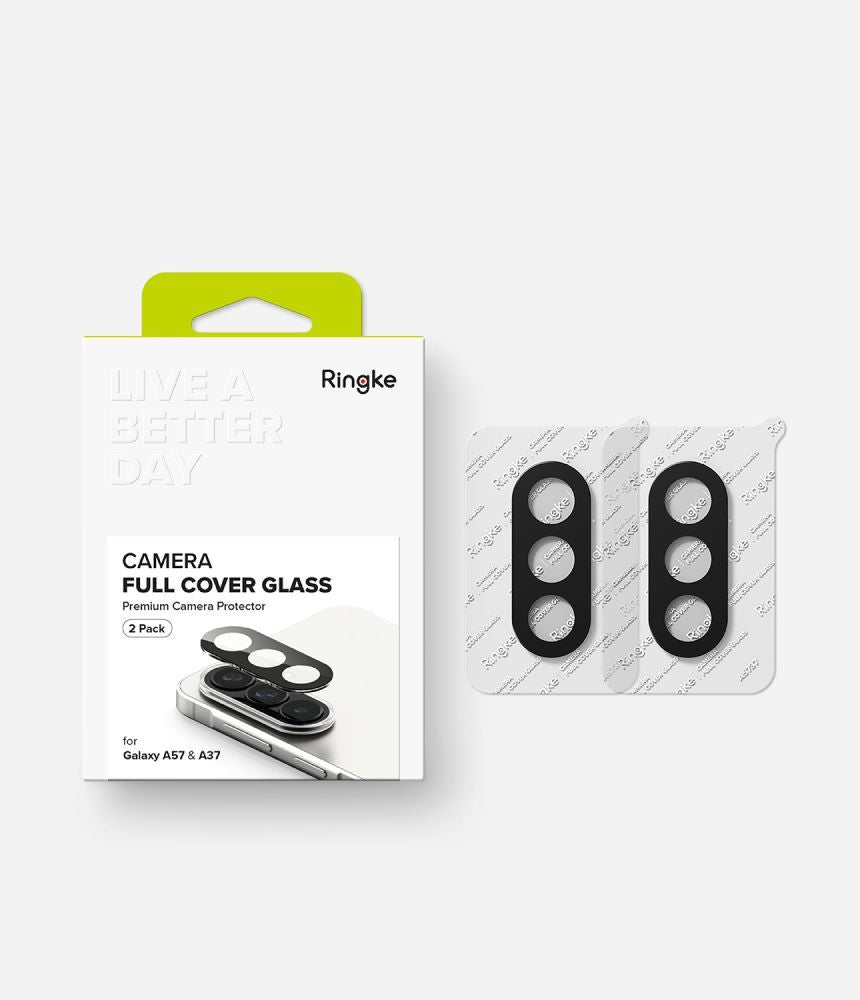 Ringke Camera Full Cover 2-Pack skirta Samsung Galaxy A37/A57 5G – juoda -- Samsung Galaxy A37