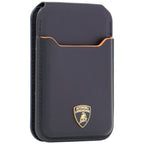 Lamborghini D1 natūralios odos MagSafe telefono piniginė – juoda ir oranžinė -- Uncategorized