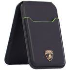 Piniginė telefonui Lamborghini D1 iš natūralios odos MagSafe juoda ir žalia -- Uncategorized