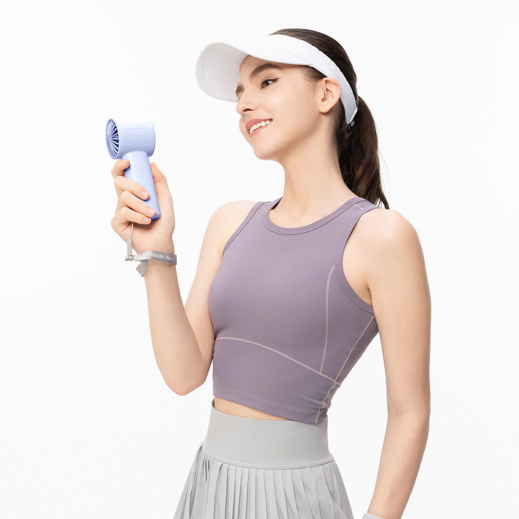 Jisulife Handheld Fan 10 4000mAh nešiojamasis USB ventiliatorius - mėlynas -- Handheld Fans
