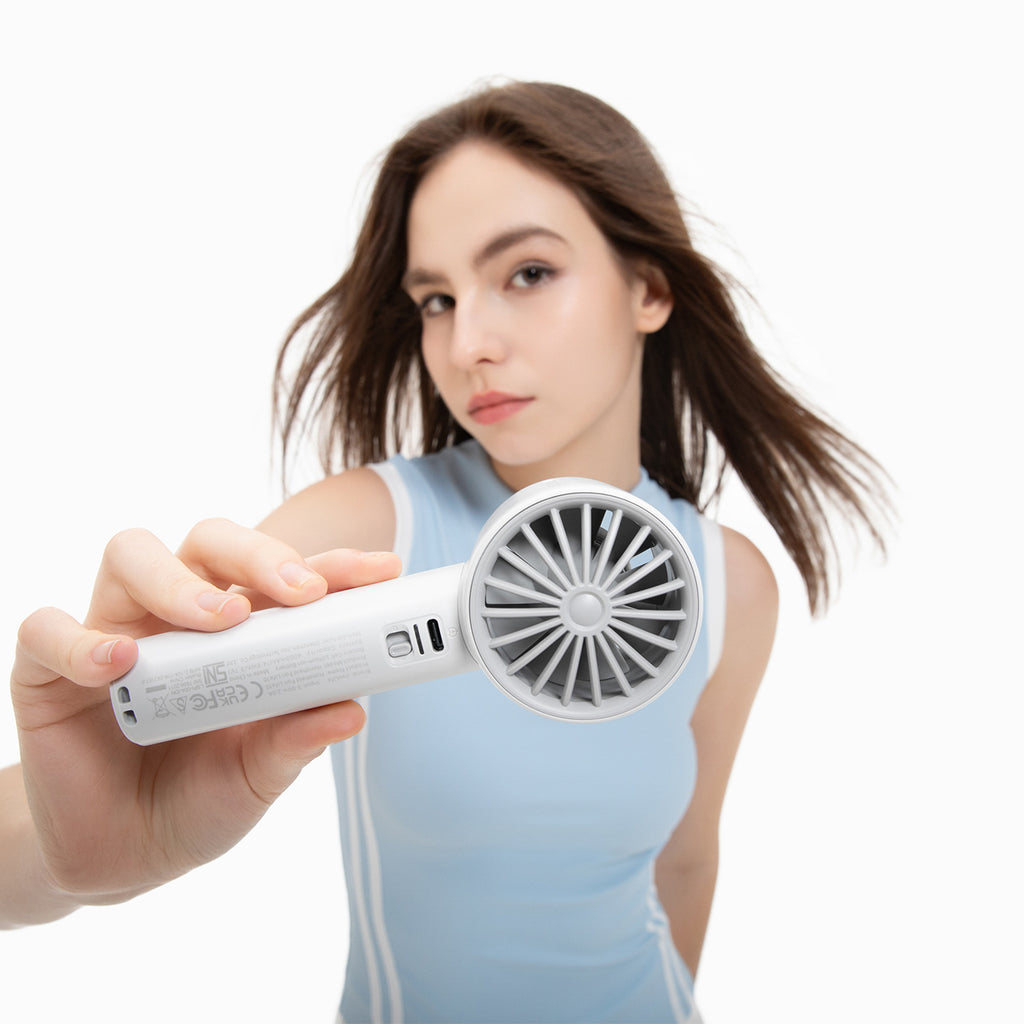 Jisulife Handheld Fan 10 4000mAh nešiojamasis USB ventiliatorius - pilkas -- Handheld Fans