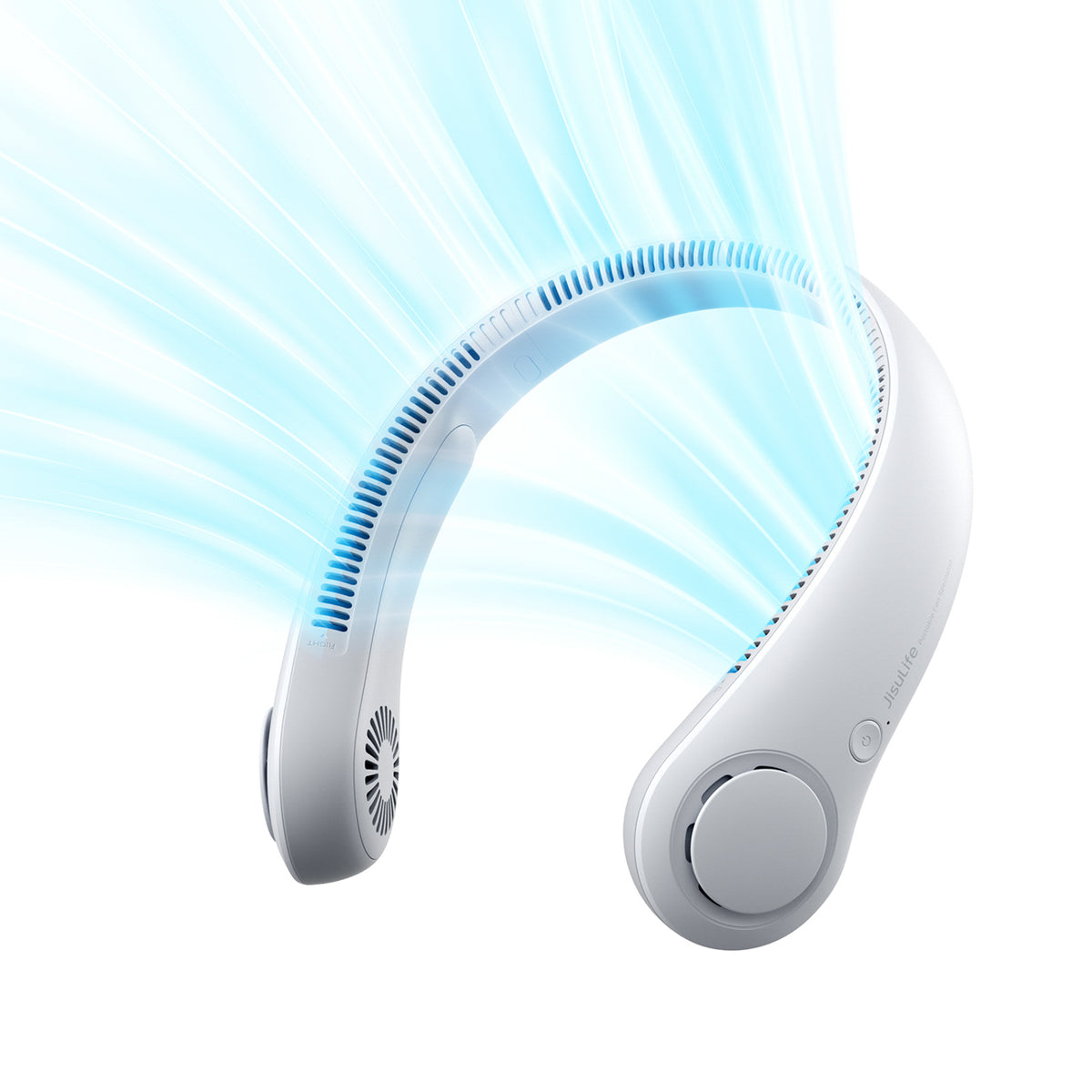 Jisulife Neck Fan 3 4000mAh nešiojamasis kaklo ventiliatorius - pilkas -- Handheld Fans