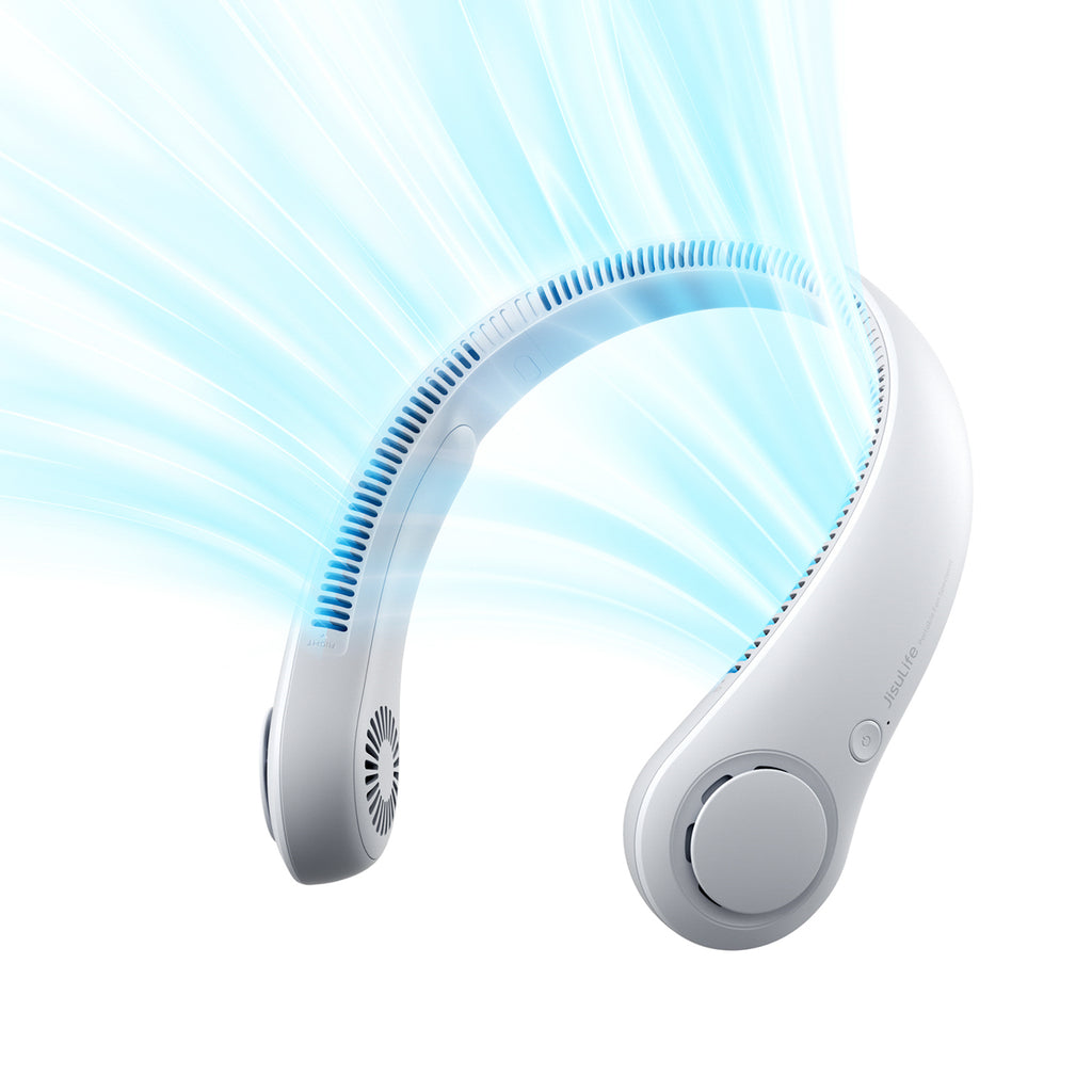 Jisulife Neck Fan 3 4000mAh nešiojamasis kaklo ventiliatorius - pilkas -- Handheld Fans