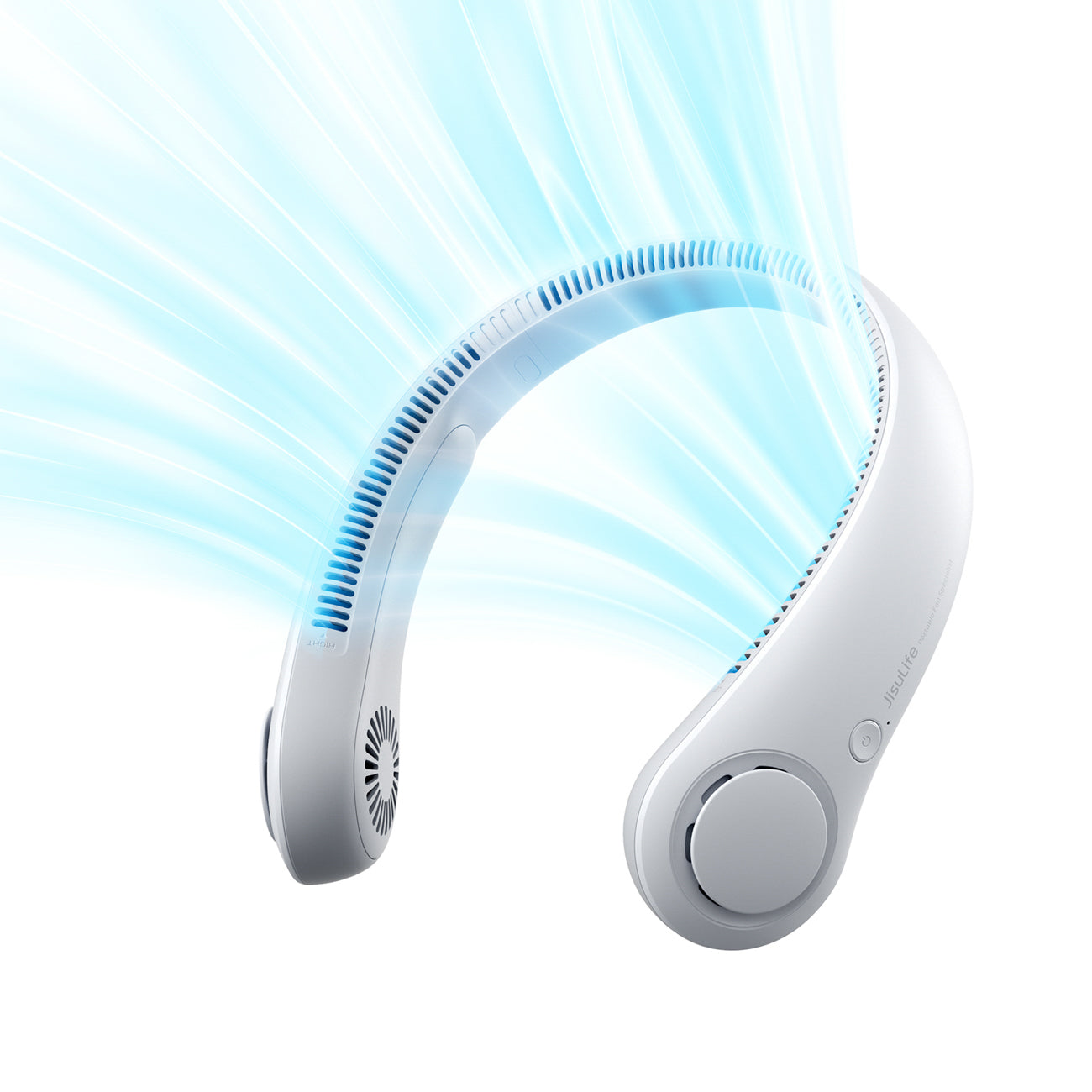 Jisulife Neck Fan 3 4000mAh nešiojamasis kaklo ventiliatorius - pilkas -- Handheld Fans