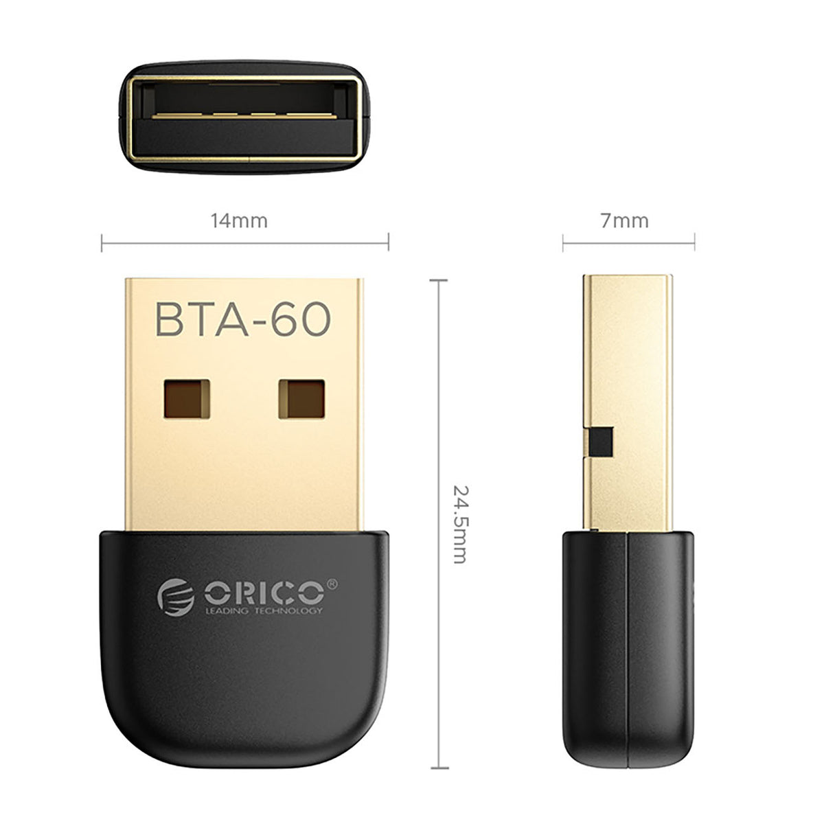 Orico BTA-60 Bluetooth 6.0 adapteris - juodas -- USB Adapters