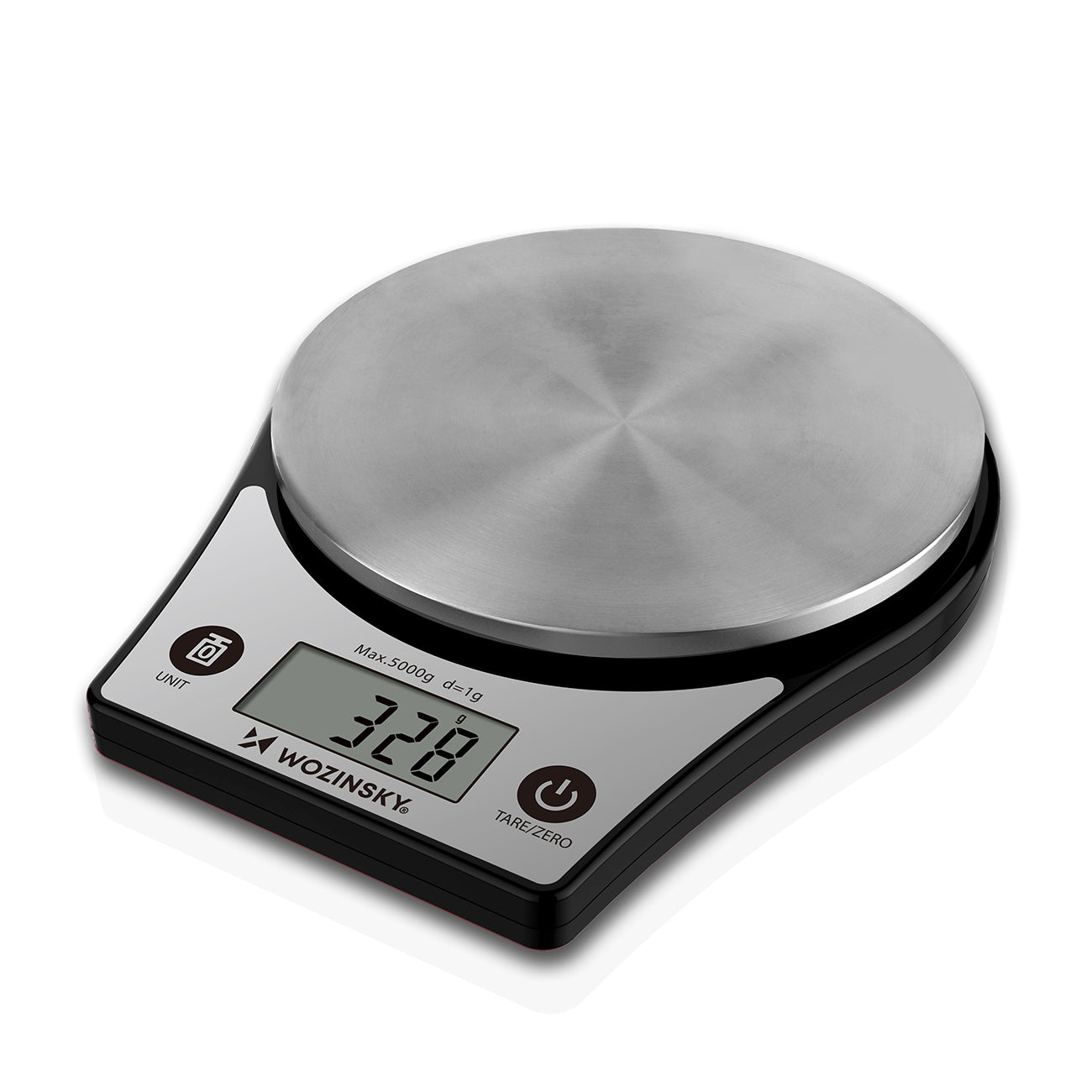 Wozinsky WAK-651 Virtuvės svarstyklės su LCD ekranu iki 5 kg - juodas -- Uncategorized