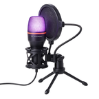 Wozinsky Studio Gaming USB kompiuterio mikrofonas su RGB stovu - juodas -- Microphones