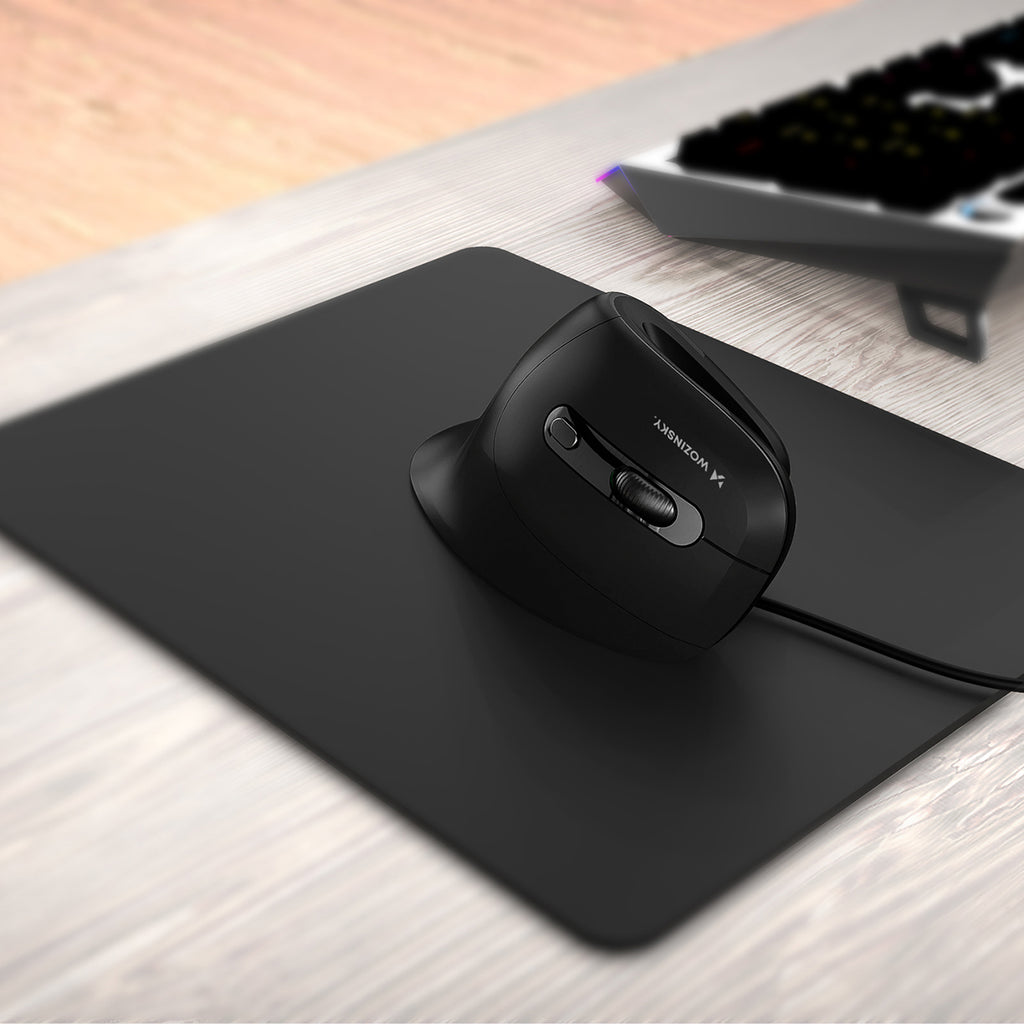 Wozinsky WWM-1076 Belaidis Vertikalus Ergonominis Pelė 3600 DPI - Juoda -- Gaming Accessories