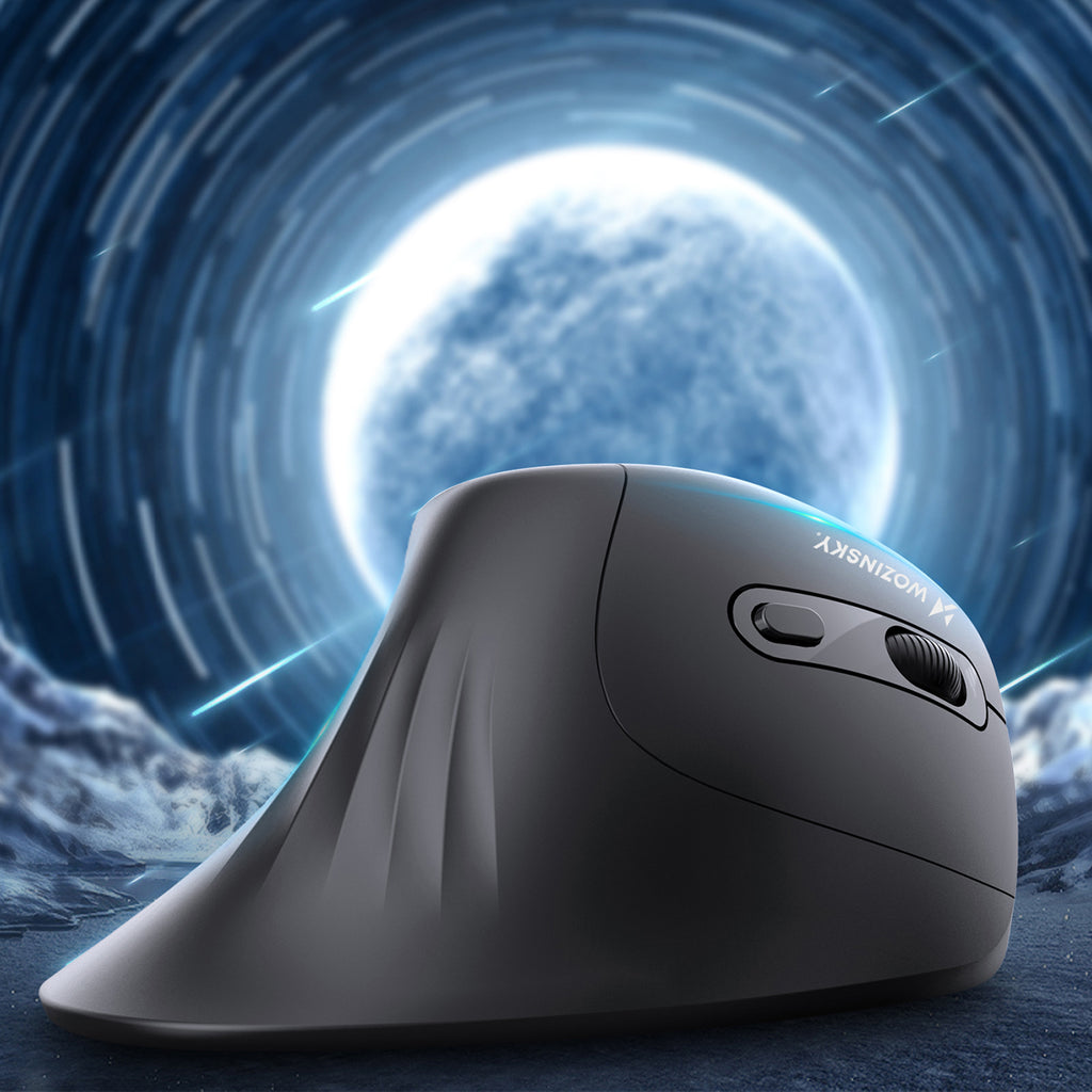 Wozinsky WWM-1076 Belaidis Vertikalus Ergonominis Pelė 3600 DPI - Juoda -- Gaming Accessories