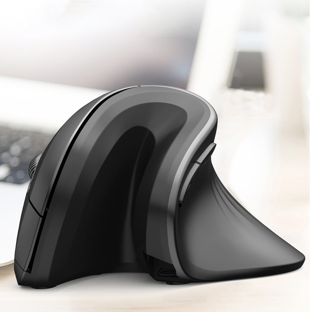 Wozinsky WWM-1076 Belaidis Vertikalus Ergonominis Pelė 3600 DPI - Juoda -- Gaming Accessories