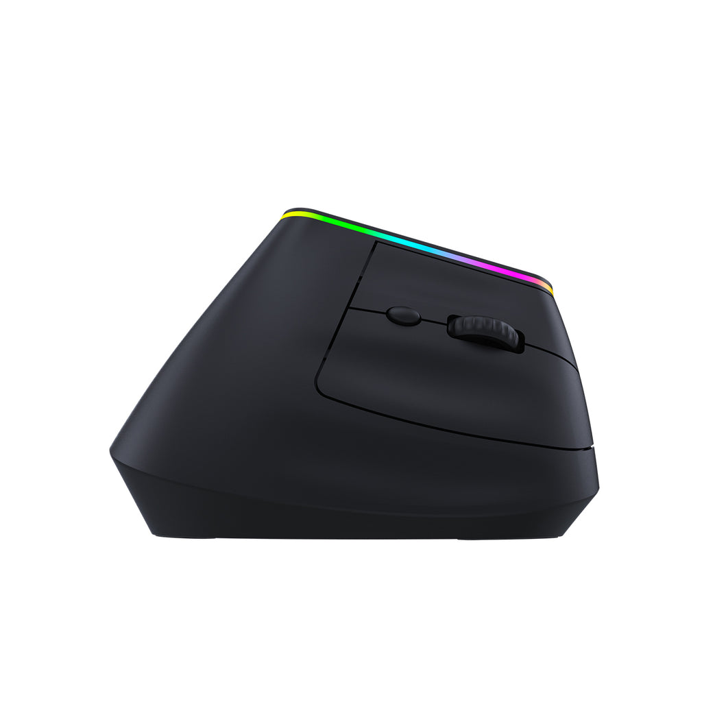 Wozinsky WMG-1164 Belaidis Vertikalus Ergonominis Žaidimų Pelė 3600 DPI su RGB Apšvietimu - Juoda -- Gaming Accessories