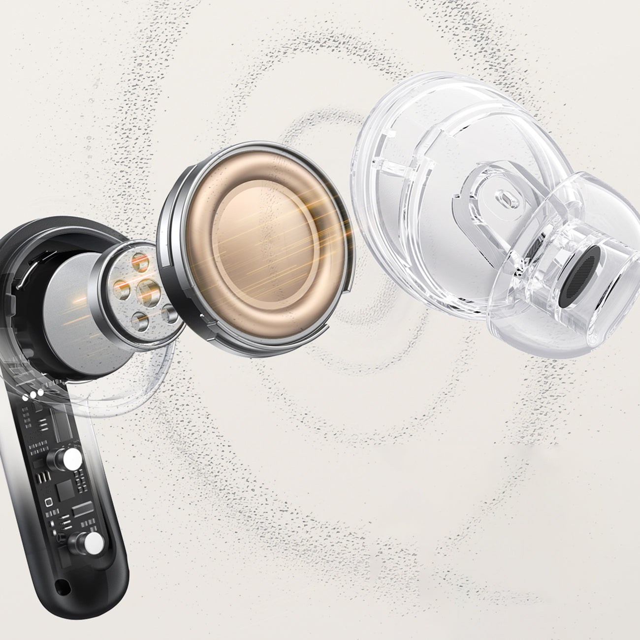 QCY MeloBuds N20 Bevielės triukšmo panaikinusios ANC ausinės - Juodos -- Headphones