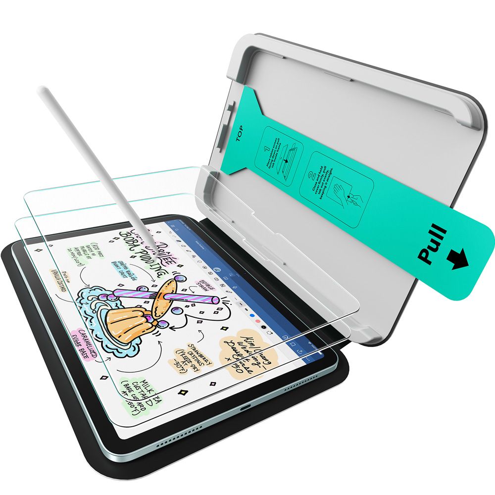 ESR Paper Feel Tempered Glass, skirtas iPad Air 10.9 colių (2020/2022) / 11" (2024/2025/2026) -- iPad Air 10.9