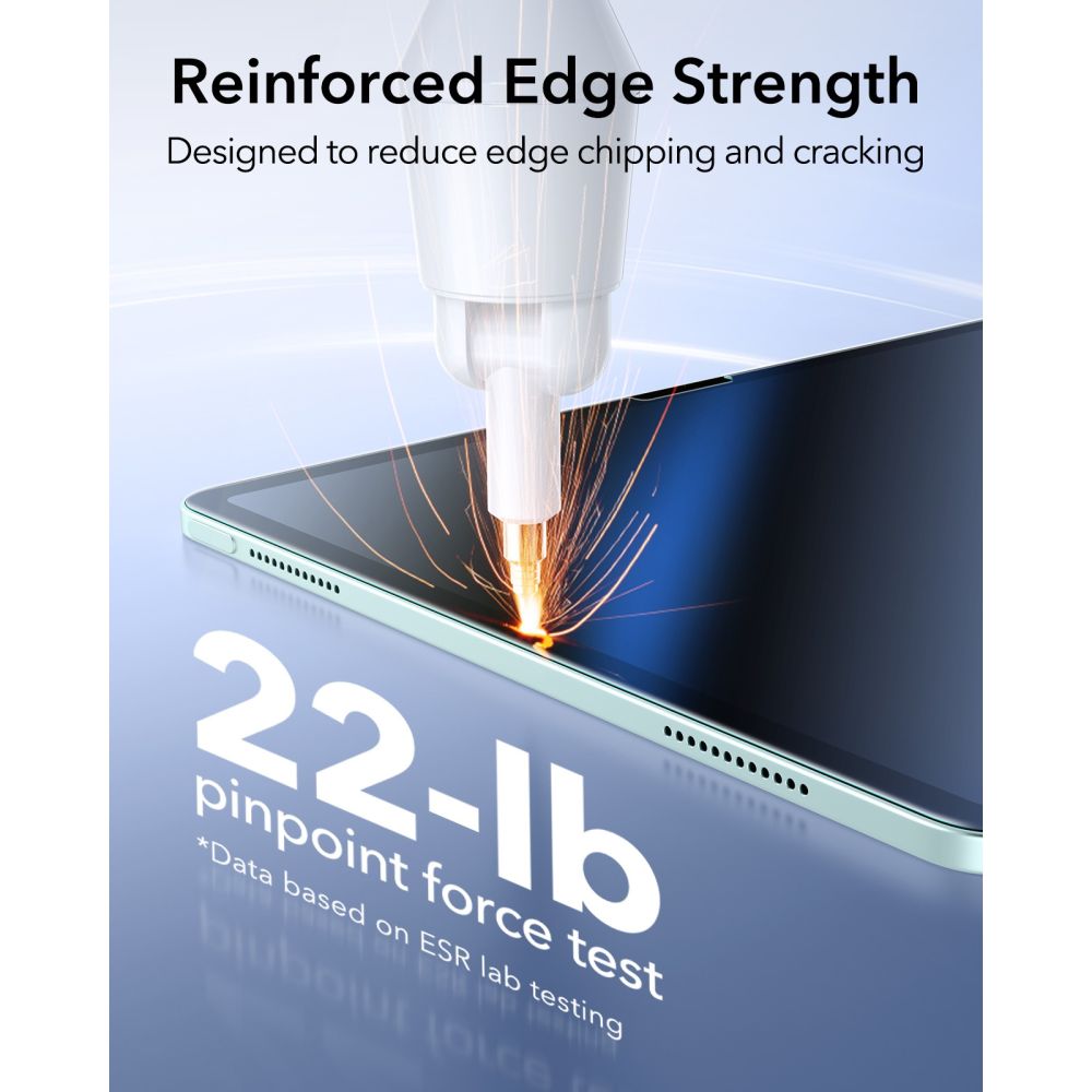 ESR Paper Feel Tempered Glass, skirtas iPad Air 10.9 colių (2020/2022) / 11" (2024/2025/2026) -- iPad Air 10.9
