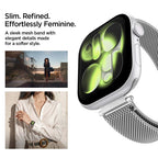 „Spigen WBM4“ dirželis, skirtas „Apple Watch“ (40 / 41 / 42 mm) – sidabrinis