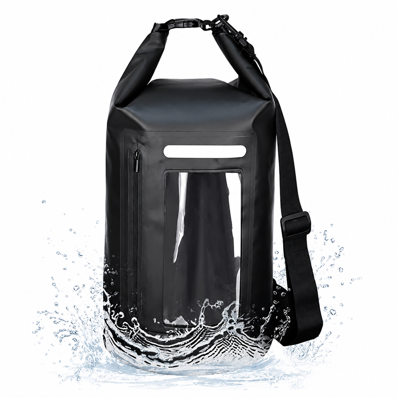 WNA-15L vandeniui atspari krepšys 15 l sup kajukui su RFID blokavimo pertvara - juodas -- Bicycle Bags