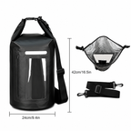 WNA-15L vandeniui atspari krepšys 15 l sup kajukui su RFID blokavimo pertvara - juodas -- Bicycle Bags