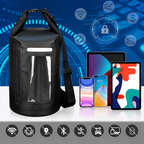 WNA-15L vandeniui atspari krepšys 15 l sup kajukui su RFID blokavimo pertvara - juodas -- Bicycle Bags