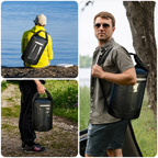 WNA-15L vandeniui atspari krepšys 15 l sup kajukui su RFID blokavimo pertvara - juodas -- Bicycle Bags