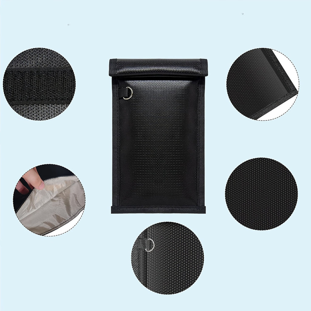Pelensiui atsparūs RFID telefono dėklas OTN-27 su signalo blokavimo funkcija 27x12.3 cm - juodas -- Other phone accessories