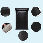 Pelensiui atsparūs RFID telefono dėklas OTN-27 su signalo blokavimo funkcija 27x12.3 cm - juodas -- Other phone accessories