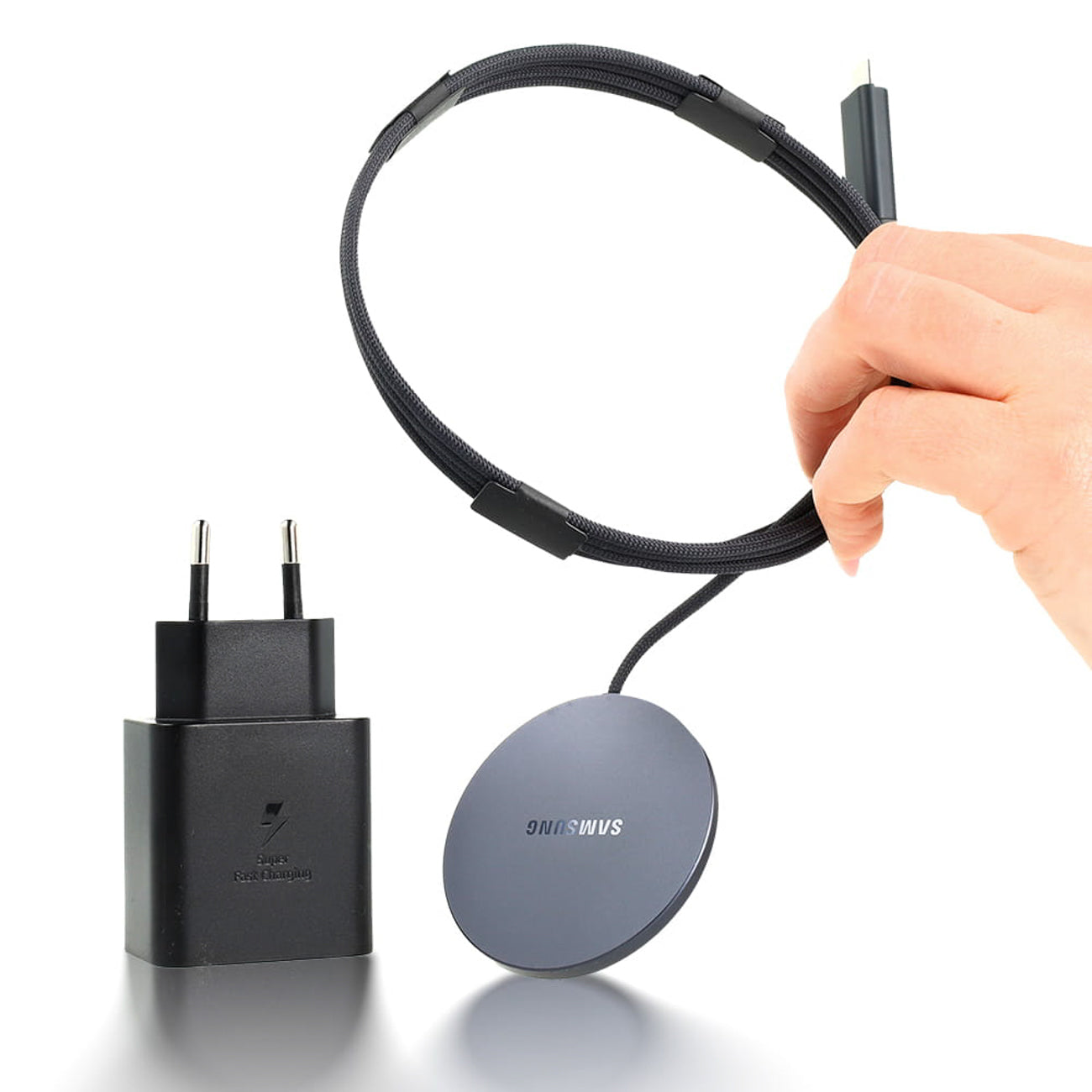 Samsung EP-P2900TBE 25W belaidis kroviklis su 45W adapteriu - pilkas -- Wireless chargers