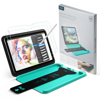 ESR Paper Feel 2-Pack Tempered Glass, skirtas iPad 10.9 colių (2022) / 11" (2025) -- iPad 10.9