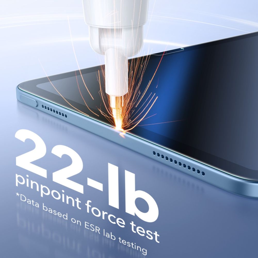 ESR Paper Feel 2-Pack Tempered Glass, skirtas iPad 10.9 colių (2022) / 11" (2025) -- iPad 10.9