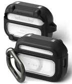 Ringke UX Magnetic Case už AirPods Pro 3 - Black and Clear -- Headphone Cases
