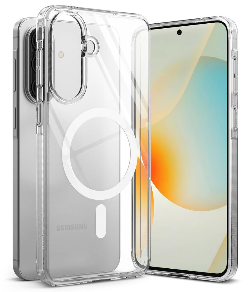Ringke Fusion Magnetic MagSafe dėklas skirtas Samsung Galaxy A57 5G - skaidri -- Samsung Galaxy A57 5G