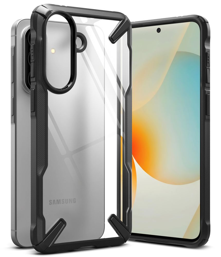 Ringke Fusion X dėklas skirtas Samsung Galaxy A57 5G - skaidri ir juoda -- Samsung Galaxy A57 5G