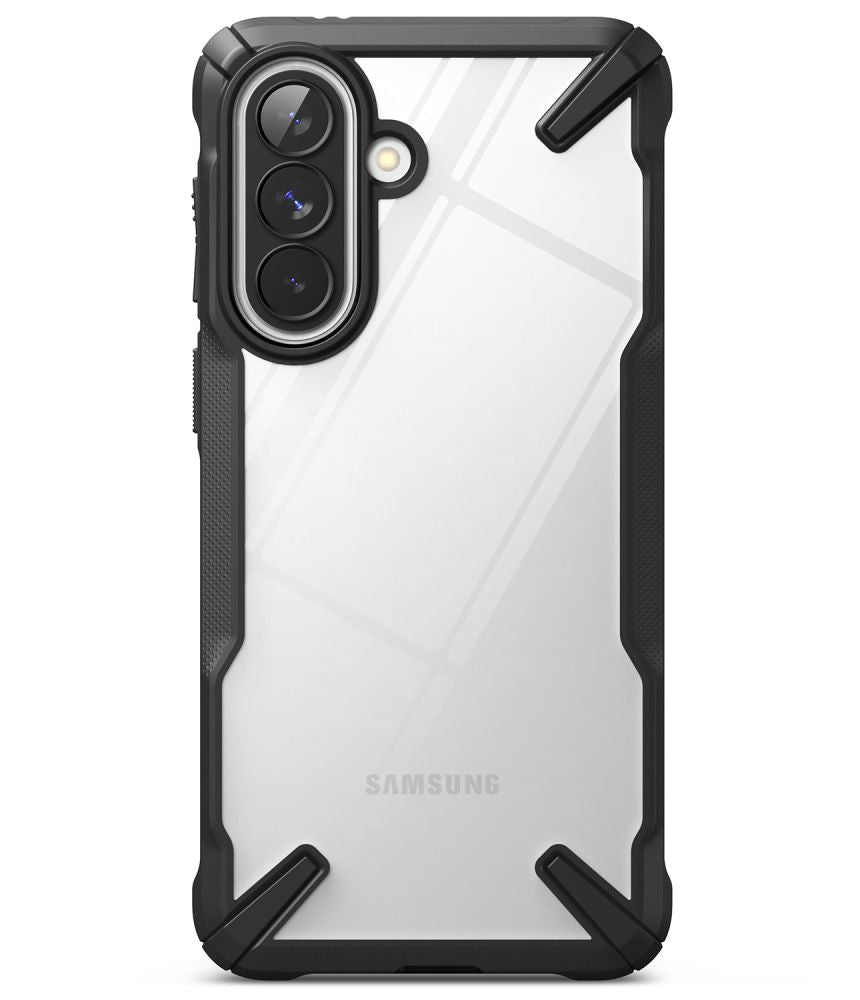 Ringke Fusion X dėklas skirtas Samsung Galaxy A57 5G - skaidri ir juoda -- Samsung Galaxy A57 5G