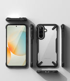 Ringke Fusion X dėklas skirtas Samsung Galaxy A57 5G - skaidri ir juoda -- Samsung Galaxy A57 5G