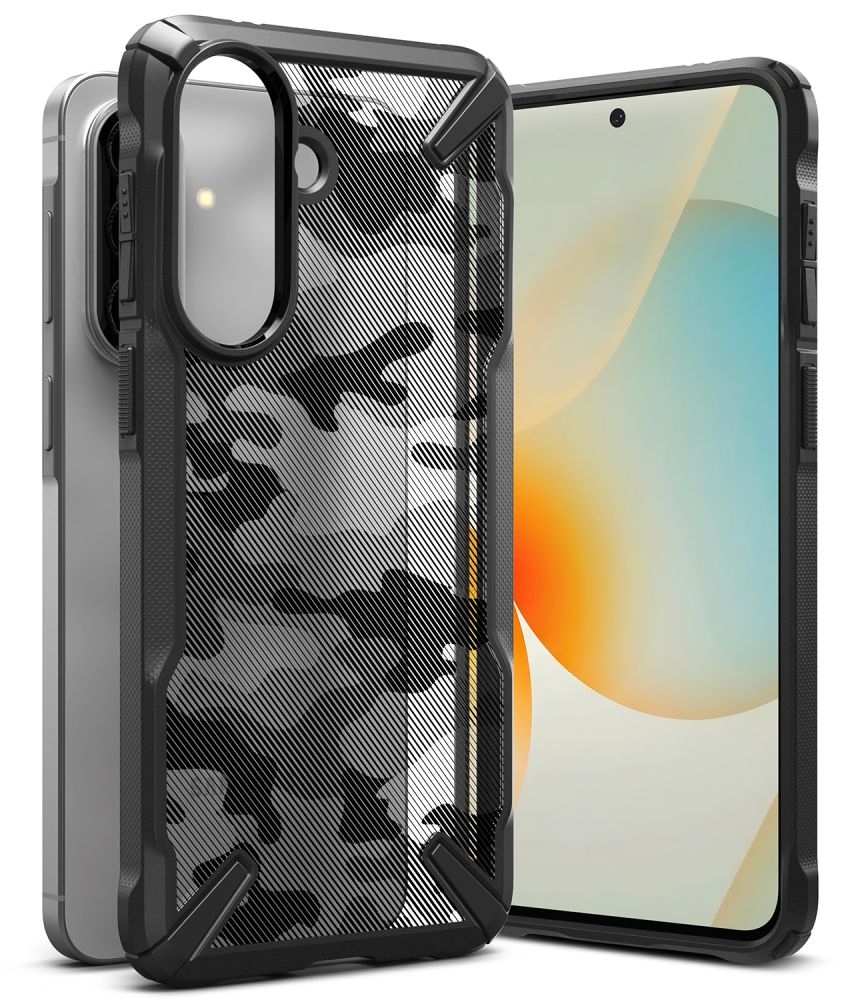 Ringke Fusion X dėklas skirtas Samsung Galaxy A57 5G - juoda ir pilka -- Samsung Galaxy A57 5G