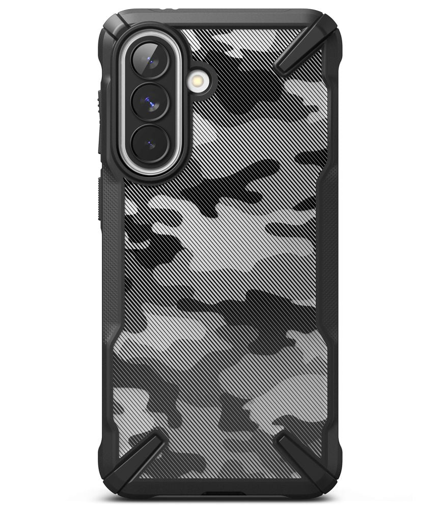 Ringke Fusion X dėklas skirtas Samsung Galaxy A57 5G - juoda ir pilka -- Samsung Galaxy A57 5G