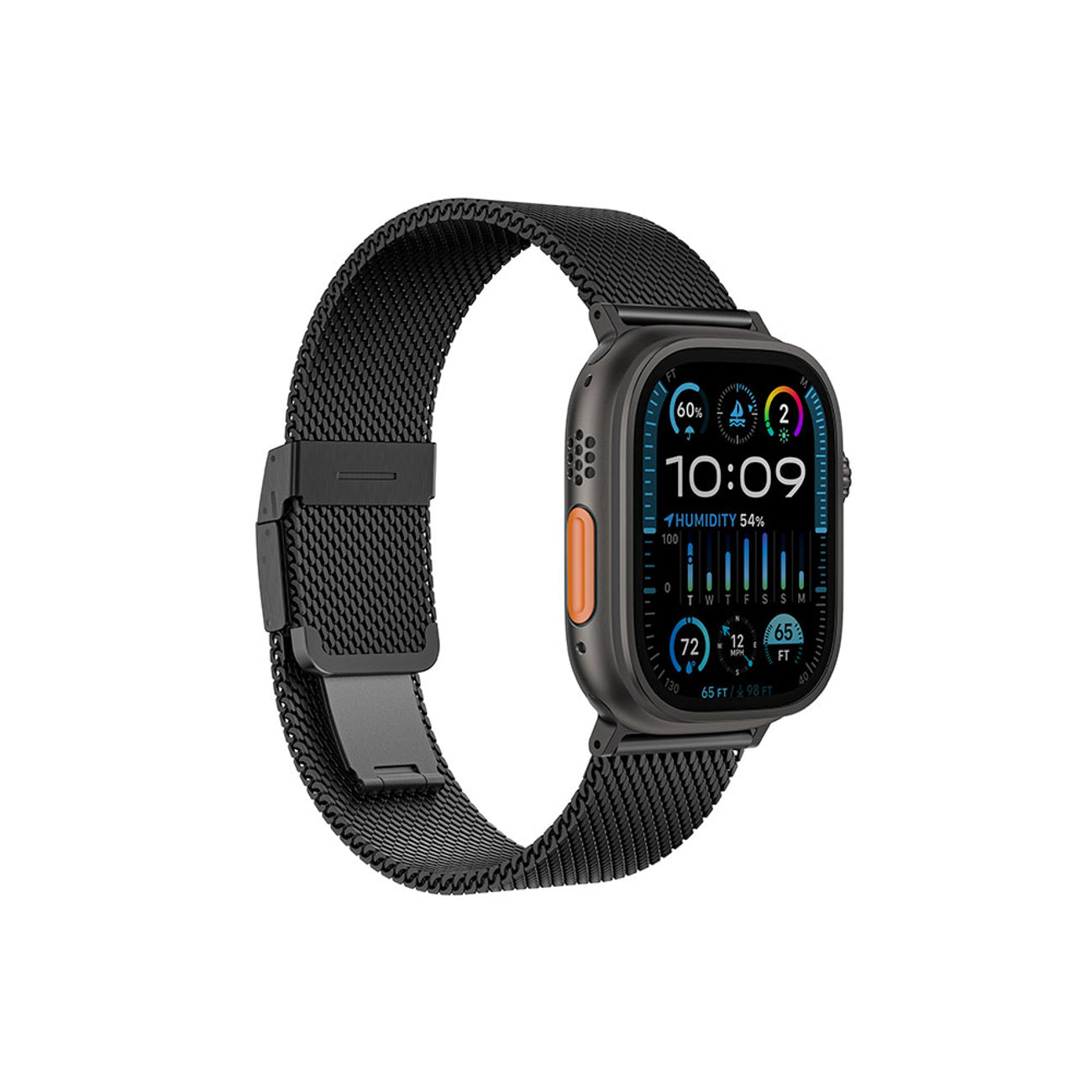 AmazingThing Titan Premium Metal Band Apple Watch 38/40/41/42/44/45/46/49mm - juodas -- Apple Watch