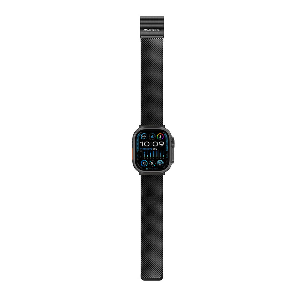 AmazingThing Titan Premium Metal Band Apple Watch 38/40/41/42/44/45/46/49mm - juodas -- Apple Watch