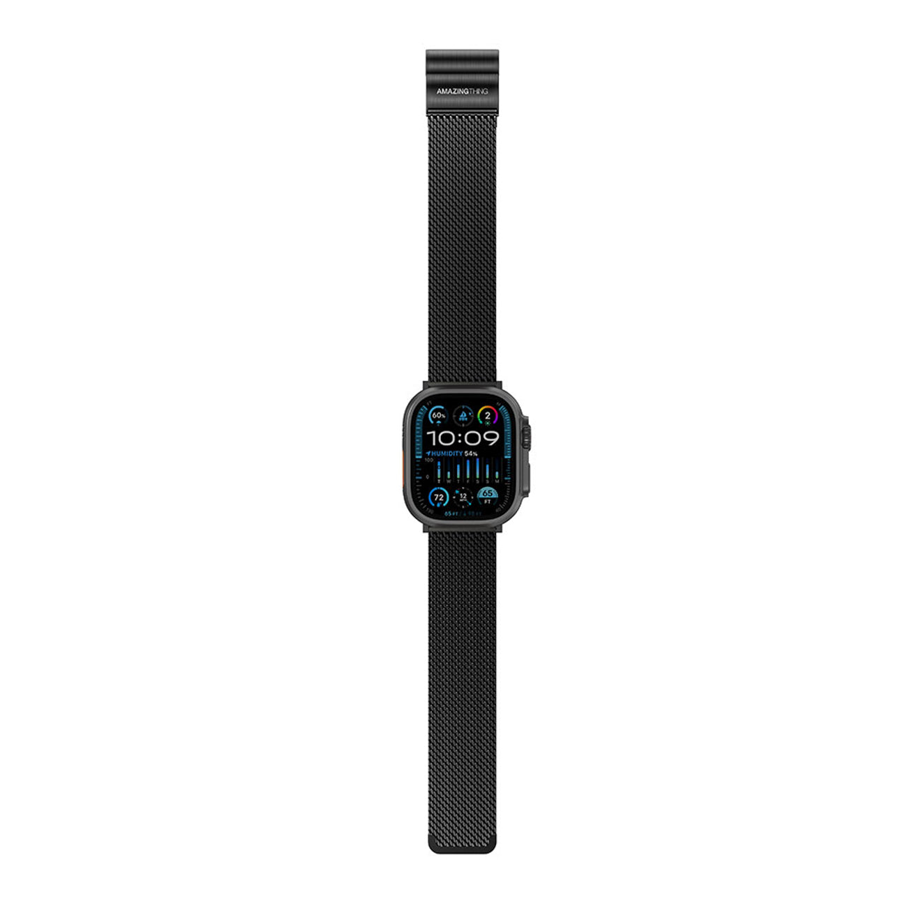 AmazingThing Titan Premium Metal Band Apple Watch 38/40/41/42/44/45/46/49mm - juodas -- Apple Watch