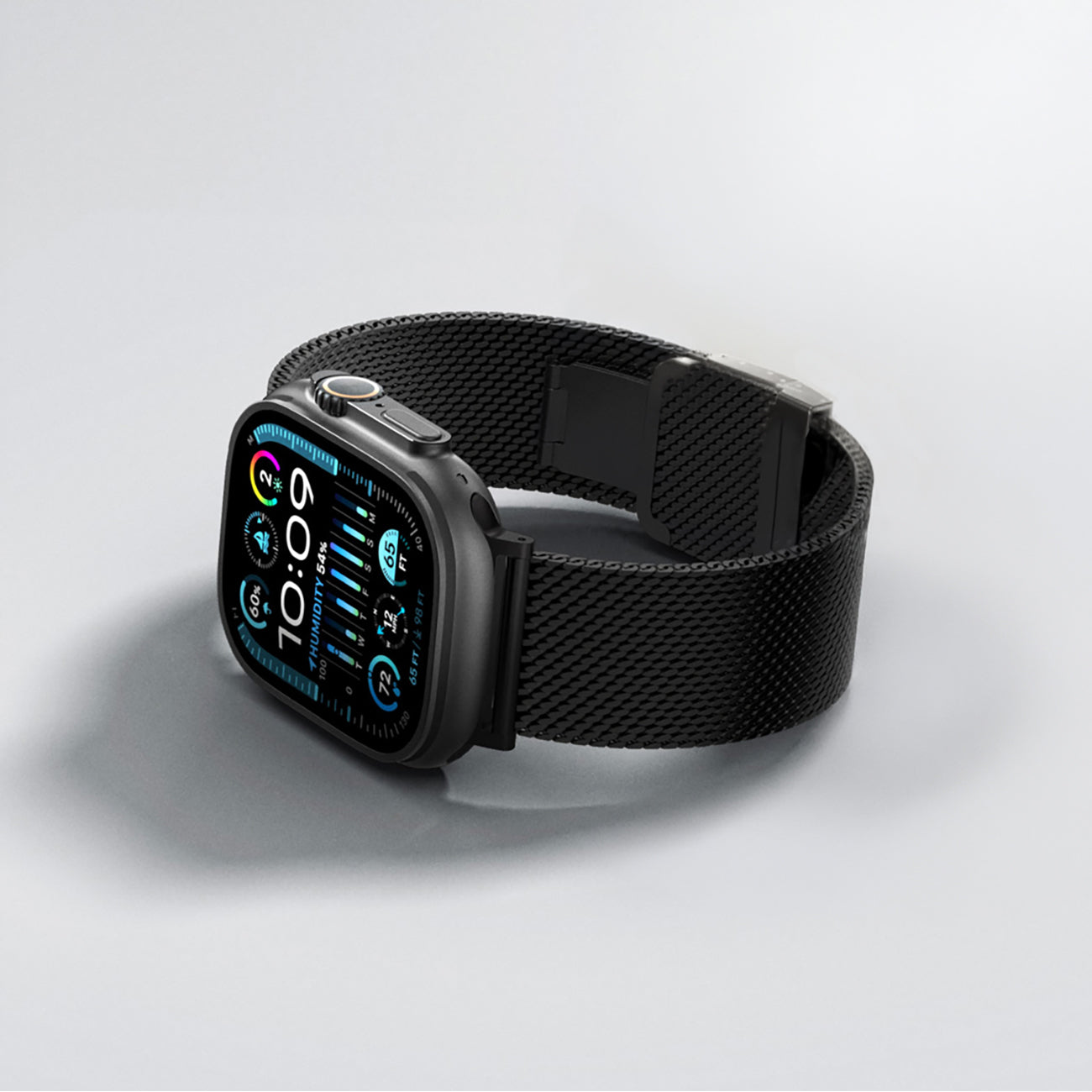 AmazingThing Titan Premium Metal Band Apple Watch 38/40/41/42/44/45/46/49mm - juodas -- Apple Watch