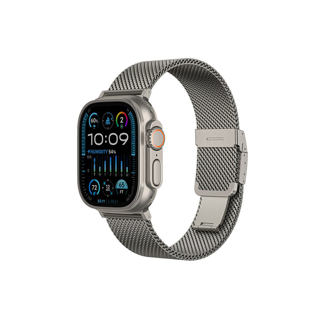 AmazingThing Titan Premium Metal Band, skirtas Apple Watch 38/40/41/42/44/45/46/49 mm - sidabrinis -- Apple Watch